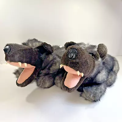 Ani-Mate Wolf Slippers - Men's Size M - Men's Size 7 - 9 • $39.95