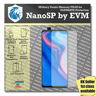 NanoSP Huawei Y9 Prime 2019 TPU Screen Protector FILM Hydrogel COVER • £3.99