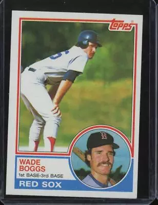 1983 Topps WADE BOGGS #498 RC Rookie Boston Red Sox Vintage JA203 • $1.99