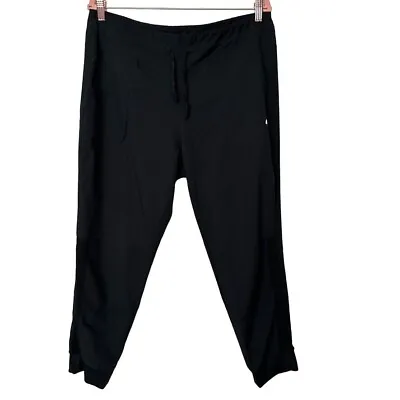 Marika Jogger Womens Large Black Cropped Elastic Waist Athleisure Neutral • $8