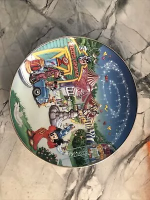 Disney *Mickey's Toon Town Fair* WDW 25th Anniversary Bradford Plate • $25