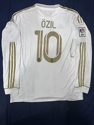 Real Madrid 11/12 Özil #10 Away Long Sleeve  Jersey Mens X-Large German Player • $130