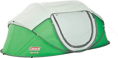 Coleman Pop-Up Camping Tent With Instant Setup 2/4 Person 2 Person Green  • $63.61