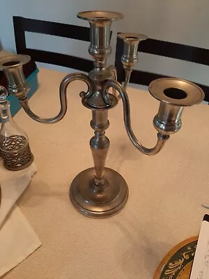 Match Made In Italy Pewter Candlelabra  • $500