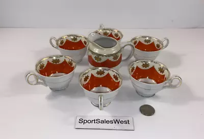 Vintage Made In Occupied Japan Miniature Tea Cups Set With RARE Pattern! • $39.95