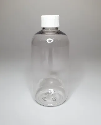 Empty 250ml PET Plastic Boston Bottles And White Screw On Top *ANY AMOUNT* • £1.39