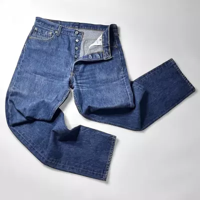 Vintage Levi’s 501xx Button Fly Rigid Denim Jeans Mens Size 36X36 (Fits 34X33) • $39.99