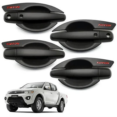 Set Bowl Inset + Handle Hand Cover For Mitsubishi L200 Triton 2005 - 2019 • $74.95