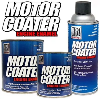 KBS Coatings Motor Coater Engine Paint For High Temperature Up To 450 Degrees • $29.95