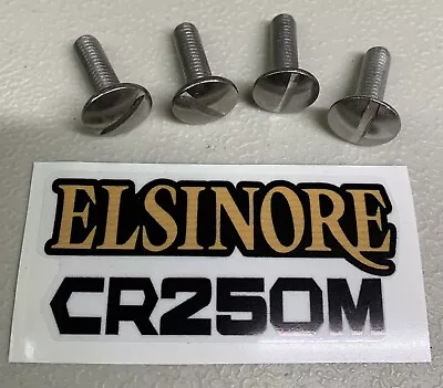 Honda Elsinore Cr250m Side Panel Number Plate Replacement Screws Vintage Ahrma • $12