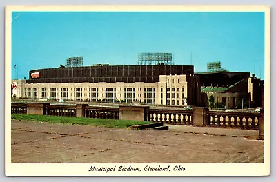 Postcard Cleveland Municipal Stadium Home Of Cleveland Indians And Browns 1965 • $5.99