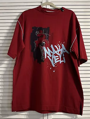 2pac Makaveli Tupac Shakur Hip Hip Men's T-Shirt Red Large • $14.99