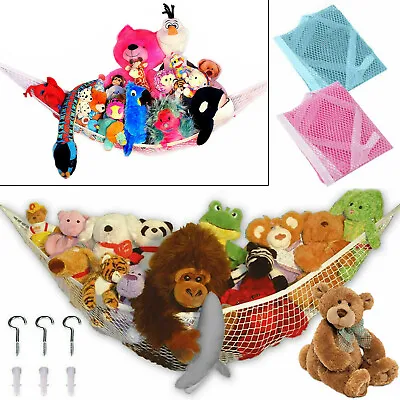 £3.75 • Buy Toy Soft Teddy Hammock Mesh Baby Childs Bedroom Tidy Storage Nursery Net Large
