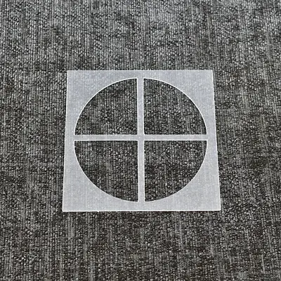Quarter Circle Shape Stencil - Reusable Stencil For Walls Decorations Windows • £5.52