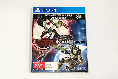 Like New BAYONETTA / VANQUISH 10TH ANNIVERSARY BUNDLE LAUNCH EDITION For PS4 • $59