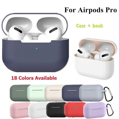 Soft Silicon Skin Case Cover With Anti Lost Strap Hook  For Apple Airpods 3 Pro  • $6.49