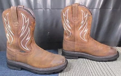 Mens ARIAT Sierra Shock Shield Waterproof Soft Toe Work Boot 9 D • $19.99