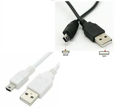 123M Long USB To MINI B Data Charger Cable For Garmin Dash Cam GoPRO MP3 MP4 • £4.47