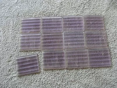 12 Antique 4  X 3.25  Glass Prism Tiles Luxfer Window Panes Sun Purple Saw Tooth • $64.95