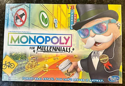 NEW Hasbro Monopoly For Millennials Board Game FACTORY SEALED • $6.99