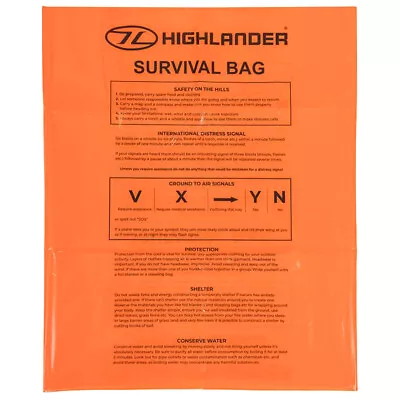 Large 180X90Cm Survival Waterproof Bivi Bag Shelter Hiking Emergency Kit Orange • $18.65