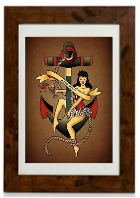  Sailor Jerry Tattoo Vintage SJT11 Framed Print  • £28.04