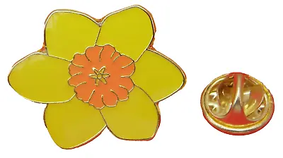 Yellow Daffodil Pin Badge Brooch Flower St Davids Day David Wales • £2.99