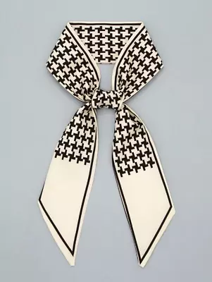 £5.99 • Buy Mod / 60s Houndtooth Tie Scarf 