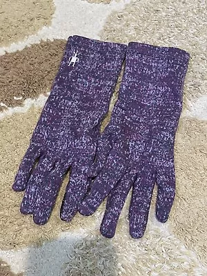 Smartwool Merino Wool Multi Purple Base Layer Gloves Ladies Small Excellent Cond • $10