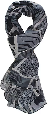 Womens Animal Print Scarf Scarves Lightweight Vibrant & Colorful -Multi Colors • $14.98