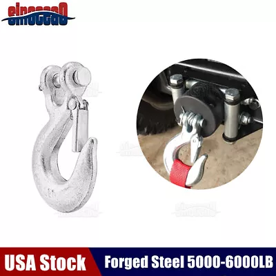 5/16  Synthetic Cable Rope Winch Clevis Hook For Polaris RZR Can-Am Arctic Cat  • $8.99