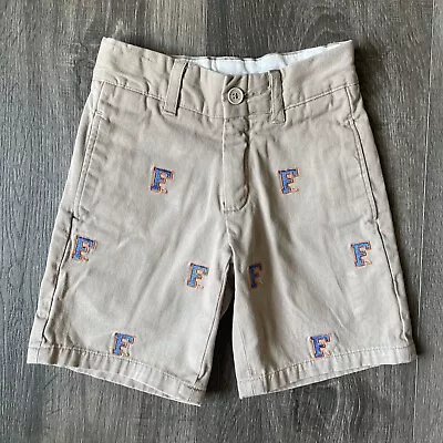 UF Florida Gators Khaki Shorts Youth Boys Girls Toddler Size 2 College Football • $25