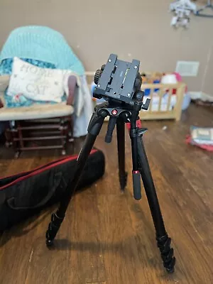 Manfrotto 536 MPRO Tripod+504HD Video Head • $315