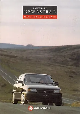 Vauxhall Astra L Mk3 1992 UK Market Foldout Sales Brochure 1.4i Hatchback Estate • $23.43