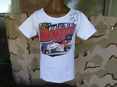 Vtg Jack Hewitt Midget Car Racing T Shirt Autographed • $15