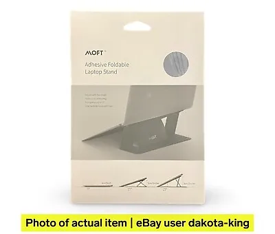 MOFT Laptop Stand Adhesive Adjustable Foldable Fits MacBook & Laptop To 16  GRAY • $11.99