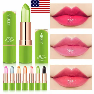 Magic Aloe Vera Lipstick Lip Balm Color Mood Changing Moisturizing Long-Lasting • $3.79
