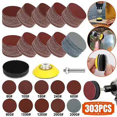 102x 3 In Sanding Discs 800-5000 Grit For Drill Wet Dry Hook Loop Sandpaper Pads • $13.45