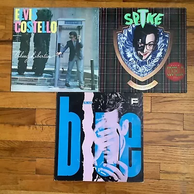 Lot (3) ELVIS COSTELLO LPs: SPIKE Taking Liberties Almost Blue / New Wave PUNK • $17.99