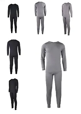 Mens Winter Ultra-Soft Fleece Lined Thermal Top & Bottom Long John Underwear Set • $20.85