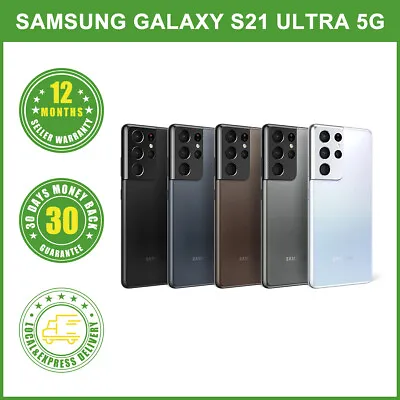 New Unlocked 6.8  Samsung Galaxy S21 Ultra 5G G998U 12G/128GB Snapdragon 888 • $659