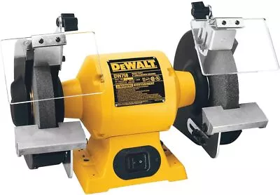 Bench Grinder 8 Inch 3/4 HP 3600 RPM (DW758) Yellow Black Gray • $151.05