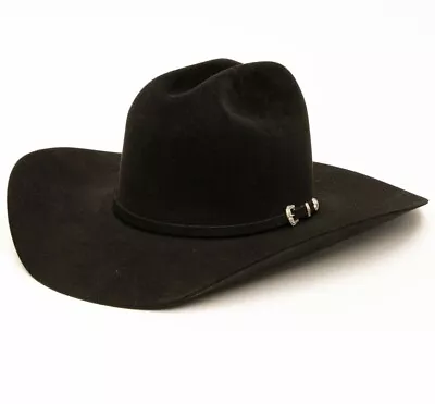 Rodeo King Men's Cowboy Western 10x Low Felt Hat Size 7 5/8 New • £265