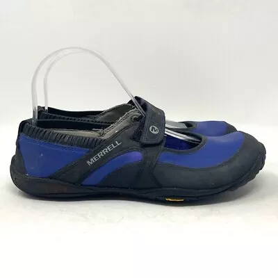 Merrell Pure Leather Glove Athena Athletic Sneaker Barefoot Blue Black Womens 7 • $45.97