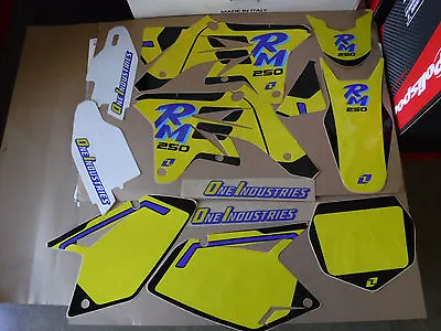 One Industries Retro Team Graphics With Number Plates RMZ250 2007 2008 2009 RMZ • $29.99