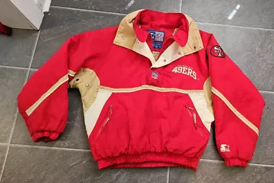 Vtg 80's 90's Starter Nfl San Francisco 49ers Puffer Jacket Men's Sz S • $199.99