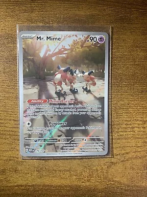 Pokemon Mr. Mime 179/165 Scarlet & Violet 151 Illustration Rare Holo NM • $4.50