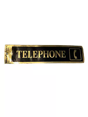 Vintage Telephone Booth Wall Sign Sticker Decal Heavy Duty Ben Franklin WV • $29.99