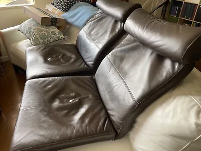 Ikea Poang Real Brown Leather CUSHIONS • $75