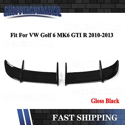 Gloss Black For VW Golf 6 MK6 GTI R 10-2013 Rear Roof Trunk Lip Wing Spoiler Kit • $52.99